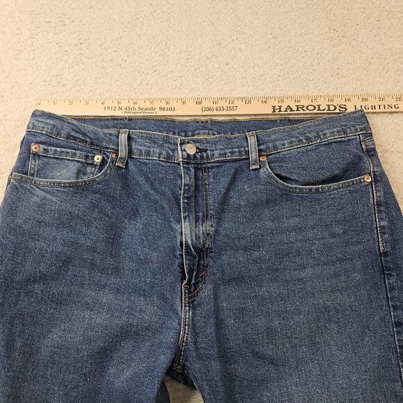 Levi's 505 Jeans Mens 40x30 Blue Denim Straight Leg Relaxed Fit Dadcore Normcore - Picture 6 of 16